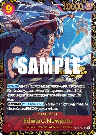 Edward.Newgate (Championship 2023) - One Piece Promotion Cards - PR - OP02-004