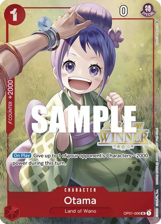 Otama (Online Regional 2023) [Winner] - One Piece Promotion Cards - PR - OP01-006
