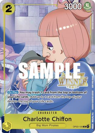 Charlotte Chiffon (Online Regional 2023) [Winner] - One Piece Promotion Cards - PR - OP03-109