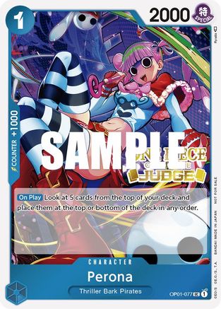 Perona (Judge Pack Vol. 2) - One Piece Promotion Cards - PR - OP01-077