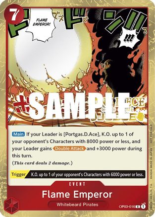 Flame Emperor (Judge Pack Vol. 2) - One Piece Promotion Cards - PR - OP03-016