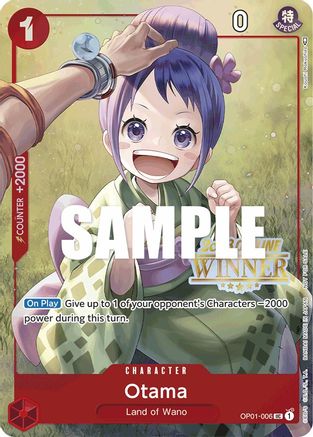 Otama (Offline Regional 2023) [Winner] - One Piece Promotion Cards - PR - OP01-006