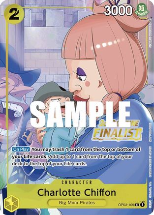 Charlotte Chiffon (Offline Regional 2023) [Finalist] - One Piece Promotion Cards - PR - OP03-109
