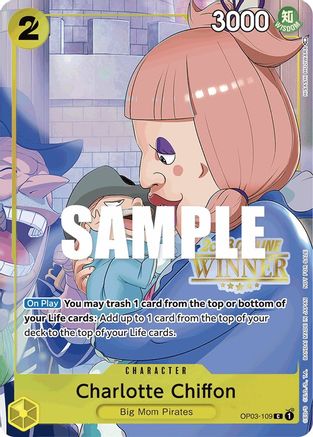 Charlotte Chiffon (Offline Regional 2023) [Winner] - One Piece Promotion Cards - PR - OP03-109