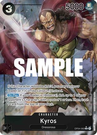 Kyros (Alternate Art) - Kingdoms of Intrigue - R - OP04-082