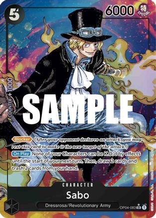 Sabo (Alternate Art) - Kingdoms of Intrigue - SR - OP04-083