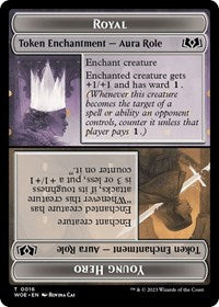 Royal Role / Young Hero Role Token - Wilds of Eldraine - T - 16