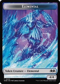 Elemental // Food (0010) Double-Sided Token - Wilds of Eldraine - T - 9 // 10