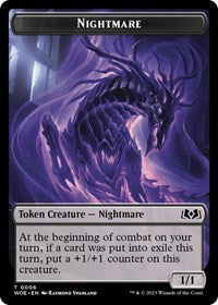 Nightmare // Food (0011) Double-Sided Token - Wilds of Eldraine - T - 6 // 11