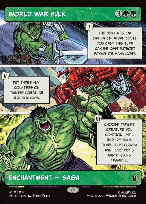 World War Hulk (Borderless) - Marvel Super Heroes - R - 304