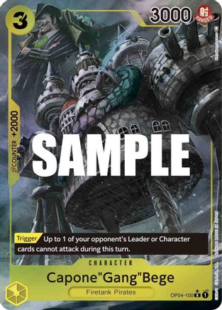 Capone"Gang"Bege (Alternate Art) - Kingdoms of Intrigue - R - OP04-100