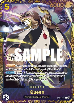 Queen (Treasure Cup) - One Piece Promotion Cards - C - ST04-005