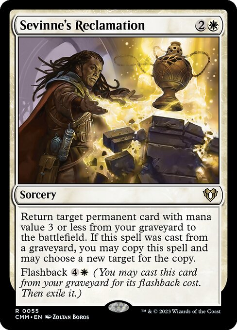 Sevinne's Reclamation - Commander Masters - R - 55