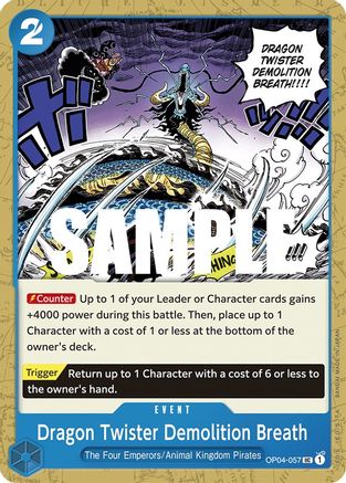 Dragon Twister Demolition Breath - Kingdoms of Intrigue - UC - OP04-057