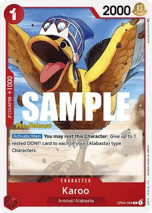 Karoo - Kingdoms of Intrigue Pre-Release Cards - C - OP04-004