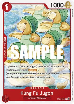 Kung Fu Jugon - Kingdoms of Intrigue Pre-Release Cards - C - OP04-005