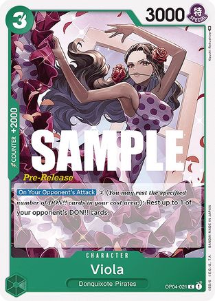 Viola - Kingdoms of Intrigue Pre-Release Cards - C - OP04-021