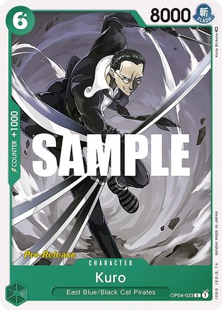 Kuro - Kingdoms of Intrigue Pre-Release Cards - C - OP04-023