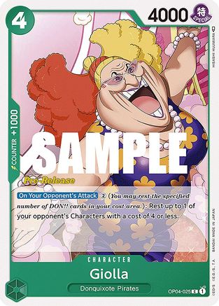 Giolla - Kingdoms of Intrigue Pre-Release Cards - C - OP04-025