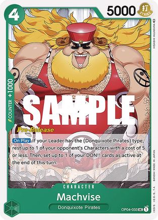 Machvise - Kingdoms of Intrigue Pre-Release Cards - UC - OP04-033