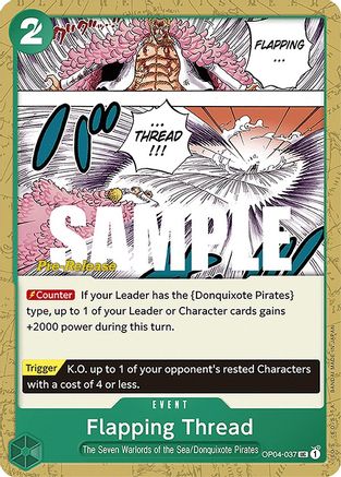 Flapping Thread - Kingdoms of Intrigue Pre-Release Cards - UC - OP04-037