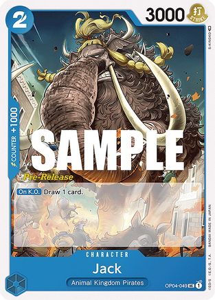 Jack - Kingdoms of Intrigue Pre-Release Cards - UC - OP04-049