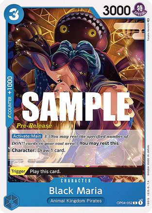 Black Maria - Kingdoms of Intrigue Pre-Release Cards - C - OP04-052