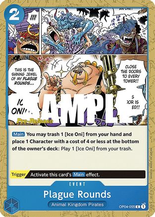 Plague Rounds - Kingdoms of Intrigue Pre-Release Cards - C - OP04-055