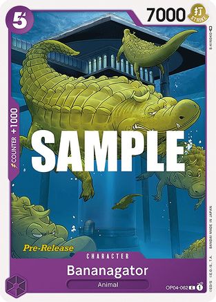Bananagator - Kingdoms of Intrigue Pre-Release Cards - C - OP04-062