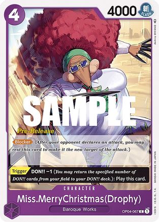 Miss.MerryChristmas(Drophy) - Kingdoms of Intrigue Pre-Release Cards - C - OP04-067