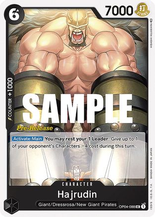 Hajrudin - Kingdoms of Intrigue Pre-Release Cards - UC - OP04-088