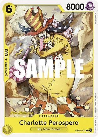 Charlotte Perospero - Kingdoms of Intrigue Pre-Release Cards - C - OP04-107