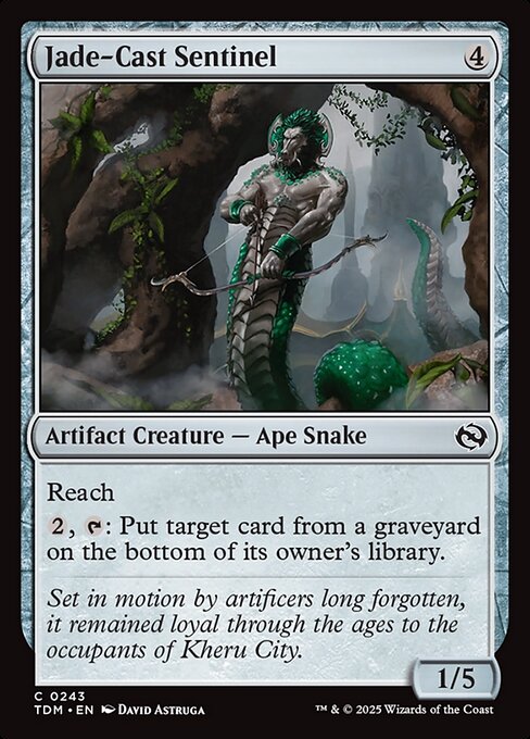 Jade-Cast Sentinel - Tarkir: Dragonstorm - C - 243