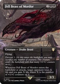 Fell Beast of Mordor (Borderless) - Commander: The Lord of the Rings: Tales of Middle-earth - R - 513