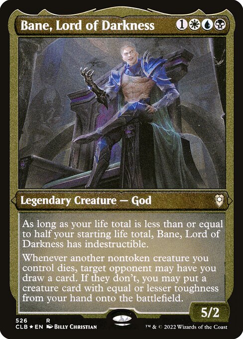 Bane, Lord of Darkness (Foil Etched) - Commander Legends: Battle for Baldur's Gate - R - 526