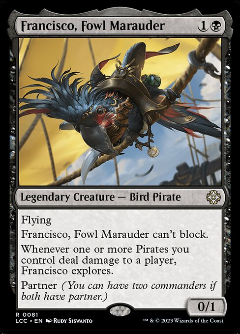 Francisco, Fowl Marauder - Commander: The Lost Caverns of Ixalan - R - 81