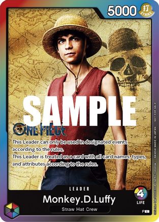 Monkey.D.Luffy (Leader Pack - Live Action) (Sealed Battle 2023 Vol. 1) - One Piece Promotion Cards - PR