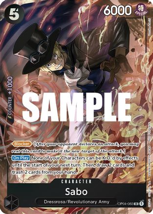 Sabo (Sealed Battle 2023 Vol. 1) - One Piece Promotion Cards - SR - OP04-083