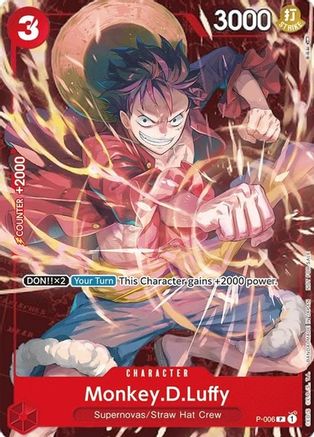 Monkey.D.Luffy - P-006 (Retail Promo) - One Piece Promotion Cards - PR - P-006