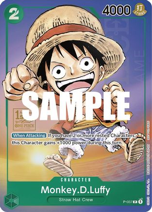 Monkey.D.Luffy (037) (1st Anniversary Tournament) - One Piece Promotion Cards - PR - P-037