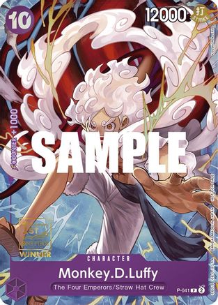 Monkey.D.Luffy (041) (1st Anniversary Tournament) - One Piece Promotion Cards - PR - P-041