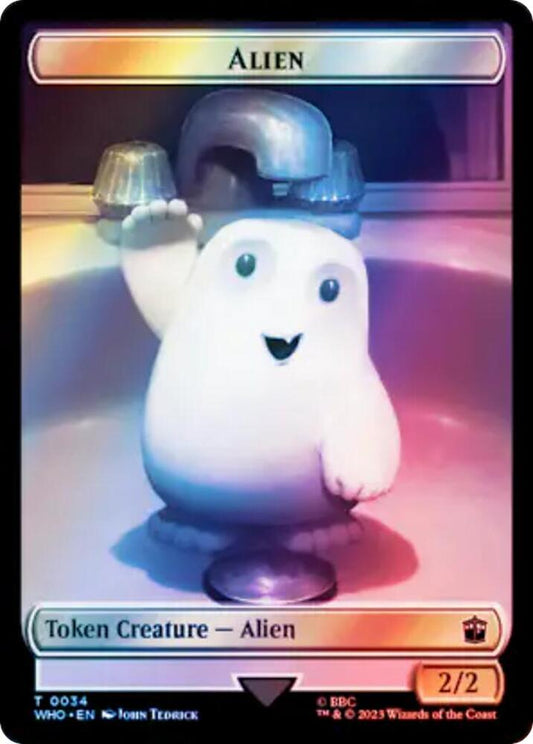 Alien // Mark of the Rani Double-Sided Token (Surge Foil) - Universes Beyond: Doctor Who - T - 34 // 47
