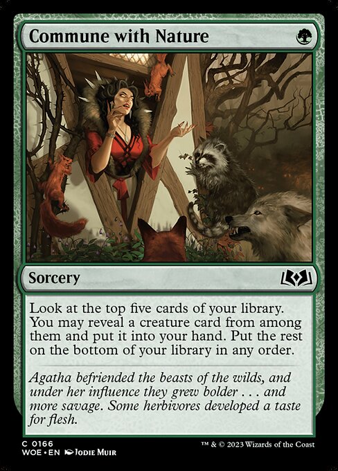 Commune with Nature - Wilds of Eldraine - C - 166