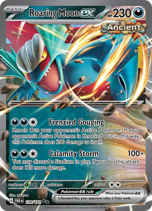 Roaring Moon ex - SV04: Paradox Rift - Double Rare - 124/182