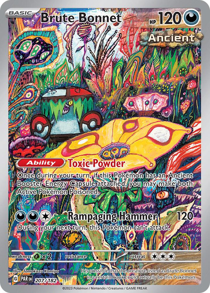 Brute Bonnet - 207/182 - SV04: Paradox Rift - Illustration Rare - 207/182