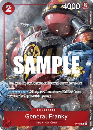 General Franky (CS 2023 Event Pack) - One Piece Promotion Cards - PR - P-027