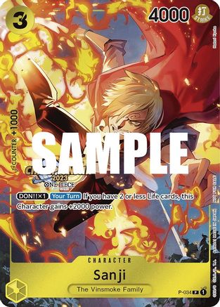 Sanji (CS 2023 Event Pack) - One Piece Promotion Cards - PR - P-034