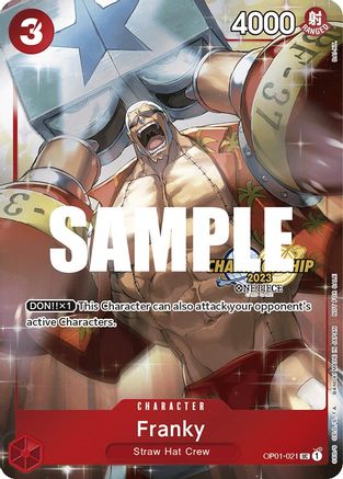 Franky (CS 2023 Celebration Pack) - One Piece Promotion Cards - UC - OP01-021