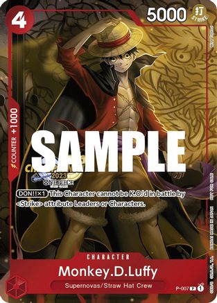 Monkey.D.Luffy (007) (CS 2023 Celebration Pack) - One Piece Promotion Cards - PR - P-007
