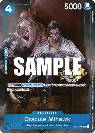 Dracule Mihawk (CS 2023 Celebration Pack) - One Piece Promotion Cards - C - ST03-005